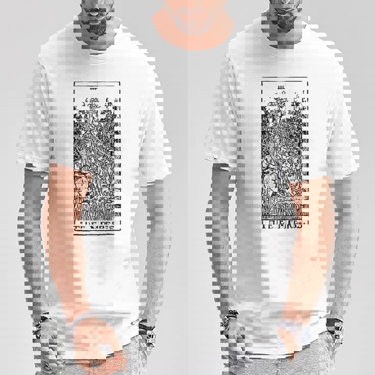 皇后タロットカード Tシャツ 面白い贈り物