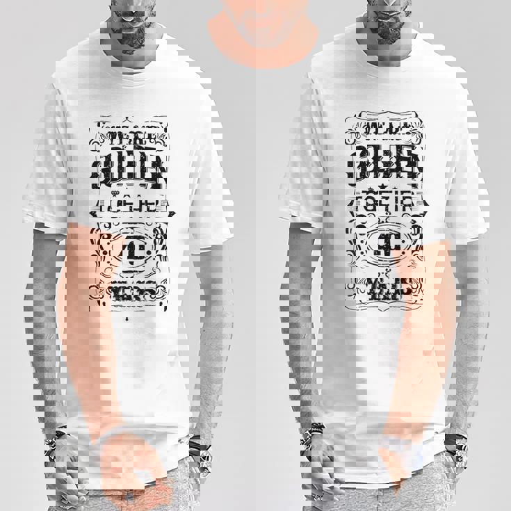 私たちは一緒にゴールデンです 40周年結婚40周年 Tシャツ 面白い贈り物