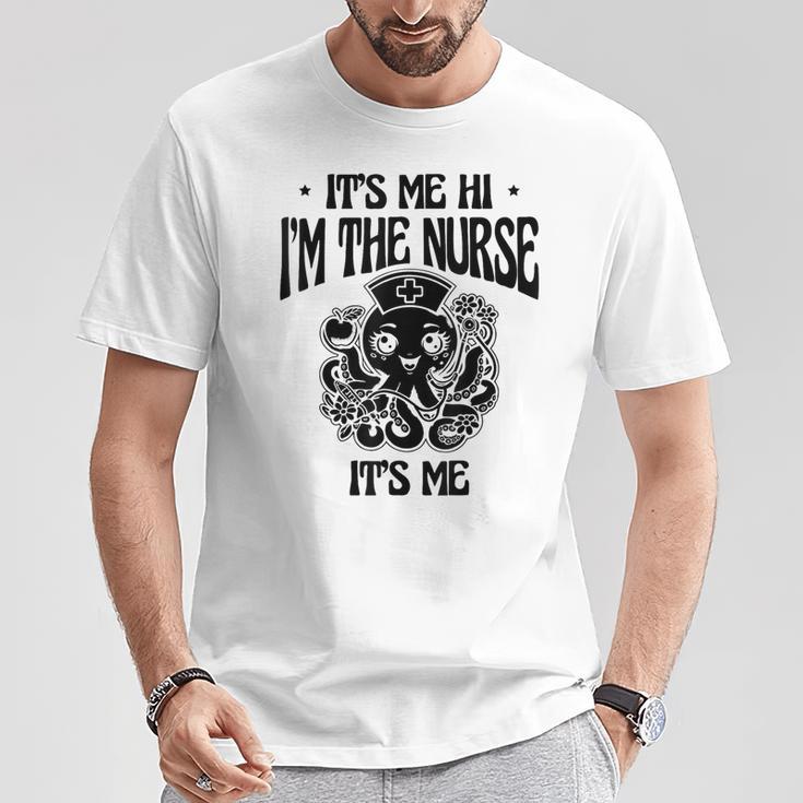 私ですこんにちは私はナースです私です私です医療看護看護師 Rn Tシャツ 面白い贈り物