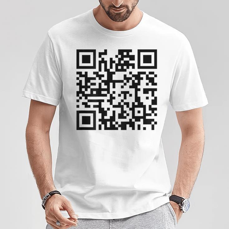 裏面面白いqr Fck You Code 中指言葉 Tシャツ 面白い贈り物