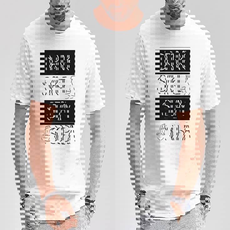 酒飲みそばそば Drinkake Andtayoba Tシャツ 面白い贈り物