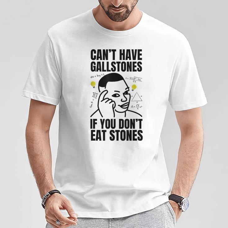 面白い胆石除去手術と胆石 Tシャツ 面白い贈り物