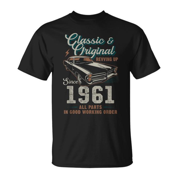1961年生まれ ヴィンテージカー 65歳の誕生日 Tシャツ