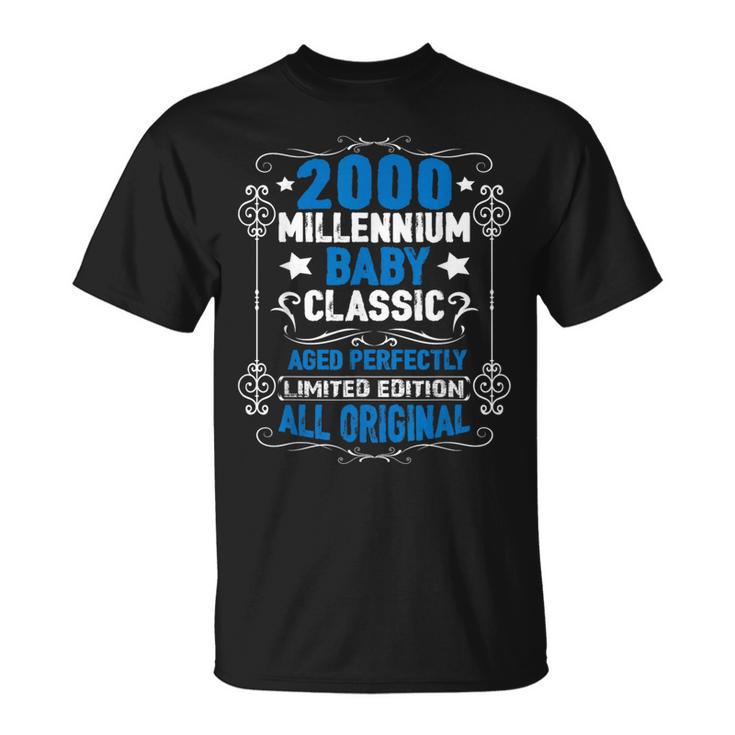 2000年代に生まれたオリジナルパーツバースデーミレニアムベイビー Tシャツ
