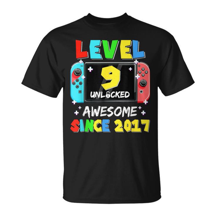 2017年以降、レベル9のロック解除済みゲーム9歳の誕生日。 Tシャツ