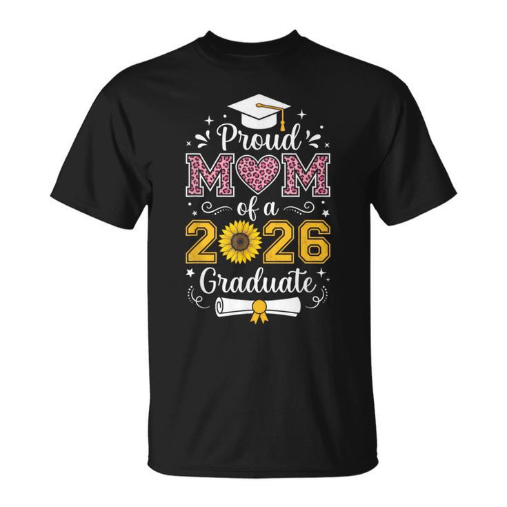 2026年卒業生シニアヒマワリヒョウの心臓の誇り高き母 Tシャツ