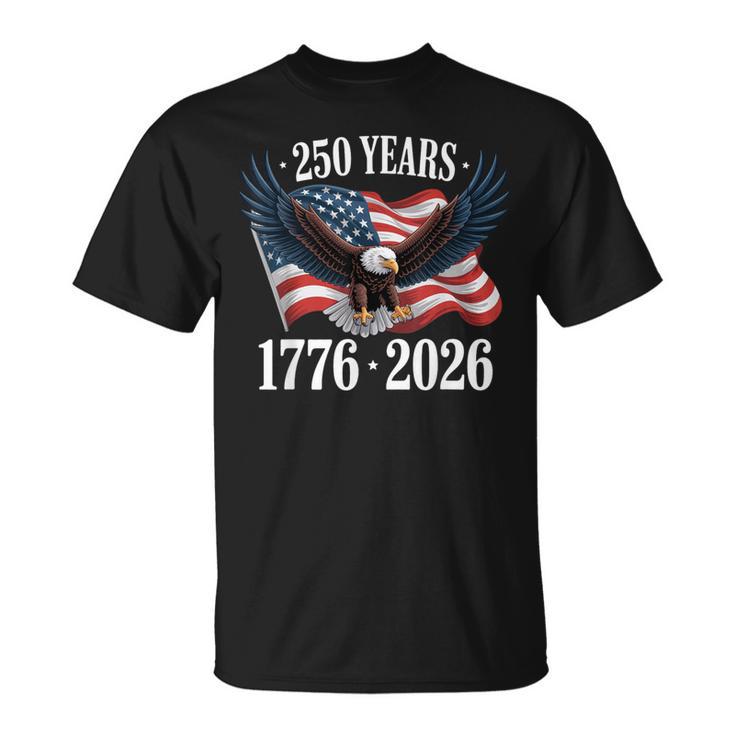 250 Anniversary Usa 2026 Patriotic Eagle 250Th 4Th Of July Tシャツ