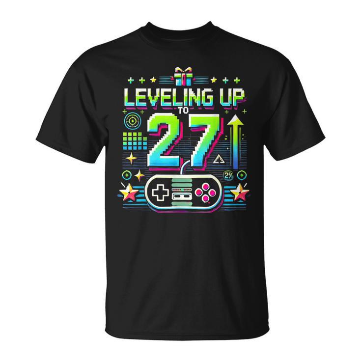 27歳の男性女性、誕生日、27歳の誕生日にプレゼント。 Tシャツ
