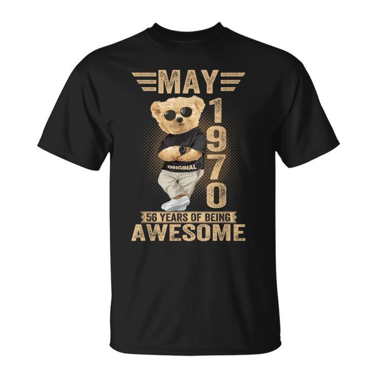5月56日 誕生日 男性 女性 1970年 素晴らしいテディベア Tシャツ