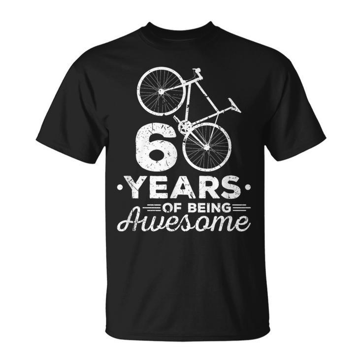 60 Years Of Being Awesome ロードバイク・サイクリングバイシクル Tシャツ