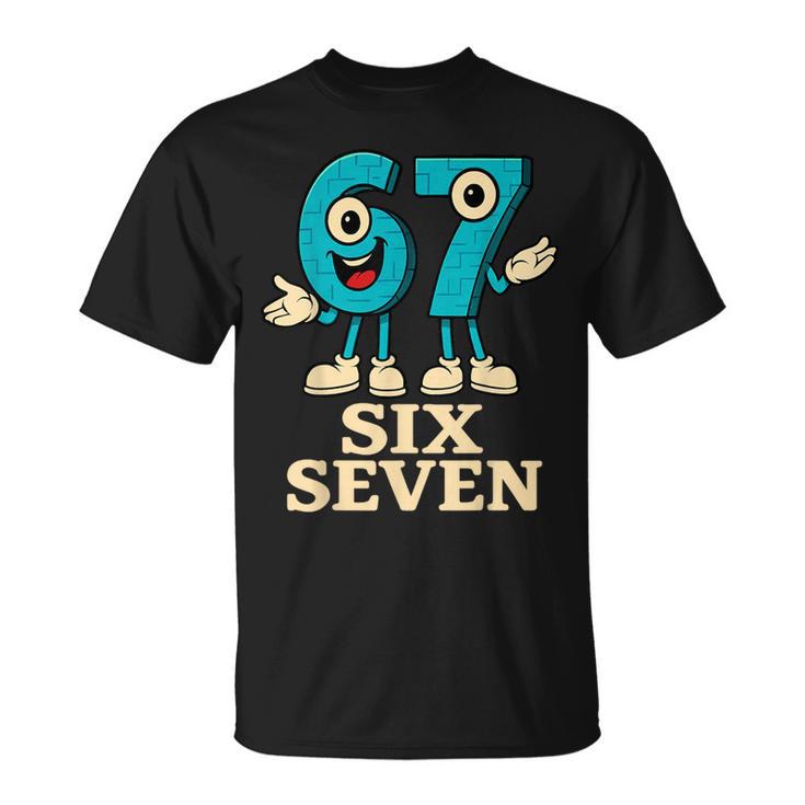 67 シックスセブン 6-7 面白いイタリアンブレインロットスラングゲームミーム Tシャツ