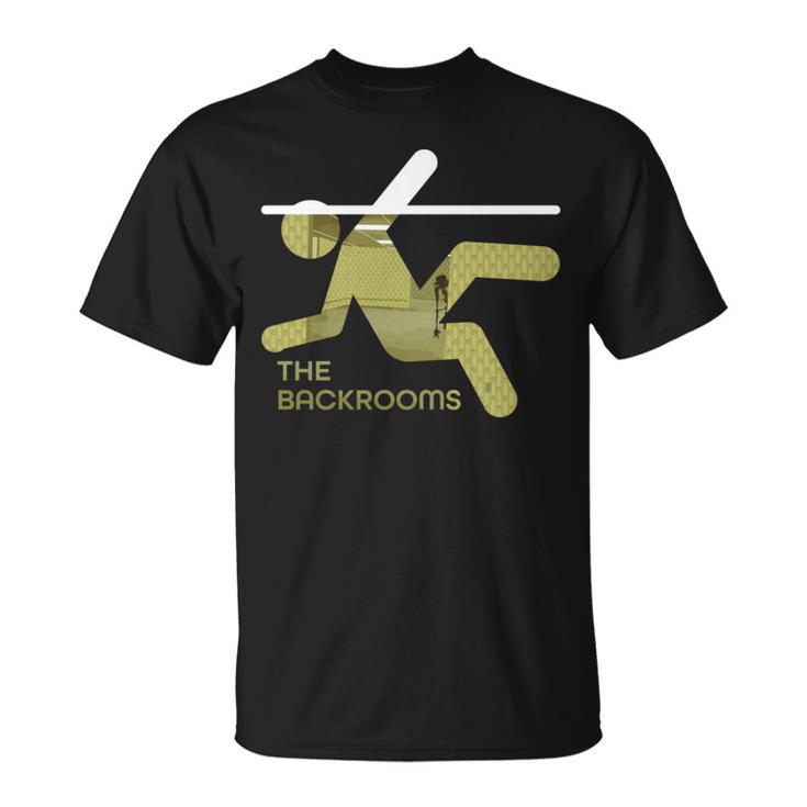 Backroomsのグラフィック。 長袖tシャツ Tシャツ