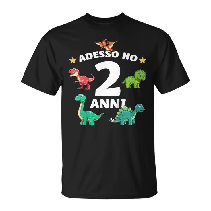 Bambino 2 Compleanno Bambini & Dinosauro Regalo Di 2 Anni Maglietta