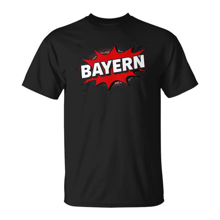 Bayern Comic Book Style Splash T-Shirt