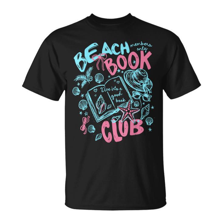 Beach Book Club Seashell Starfish Summer Vacation Hawaii T-Shirt