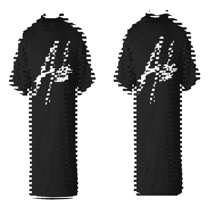 Beautiful Handwritten Font Ado Calligraphy Tシャツ