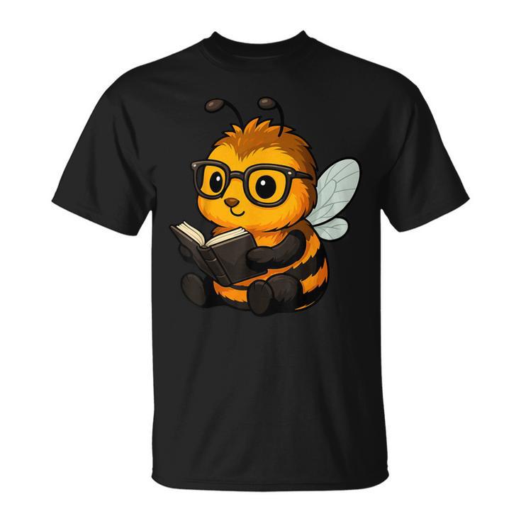 Bee Reading Book Lover T-Shirt