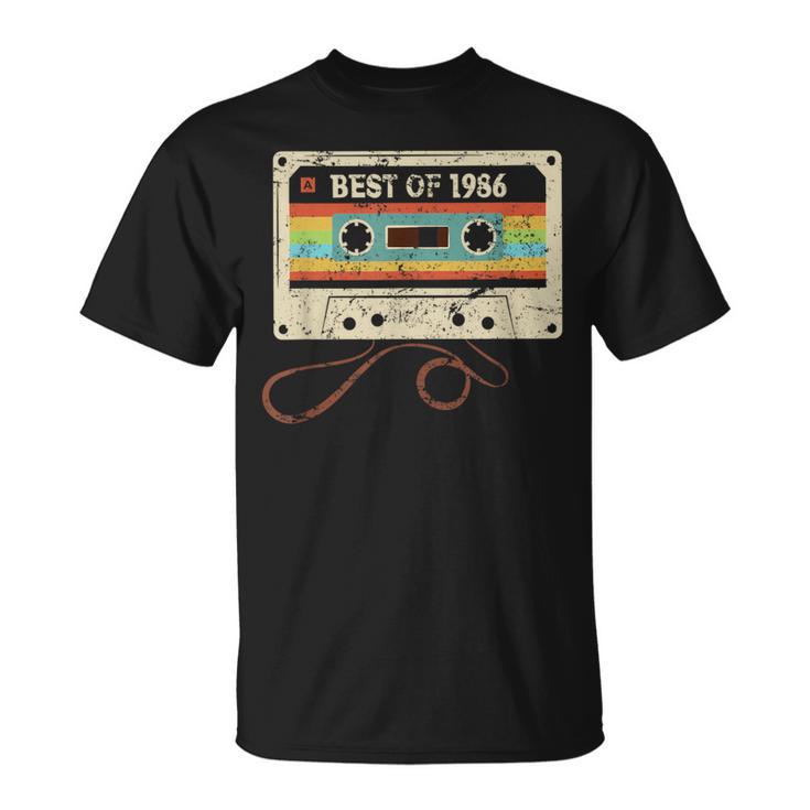 Best Of 1986 40 Geburtstags Mann Frau 40 Jahre Geburtstag T-Shirt