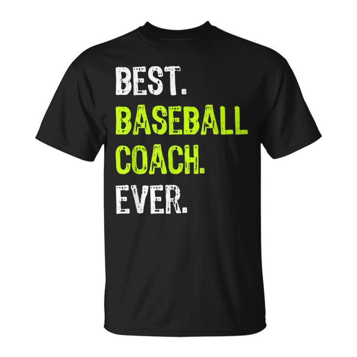 Best Baseball Coach Ever Tシャツ