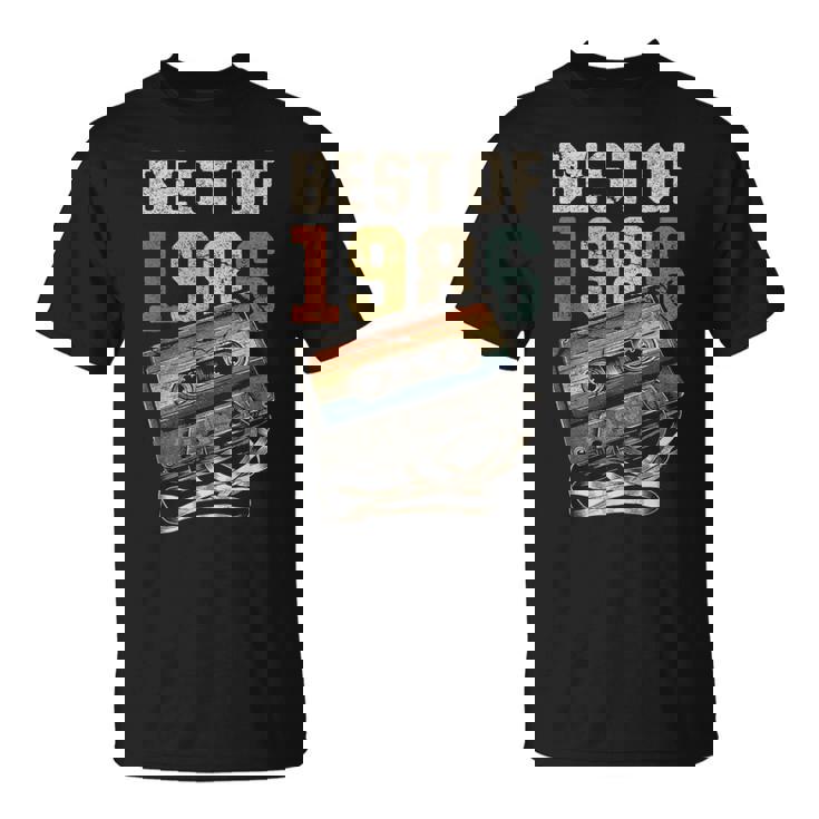 Best Of 1986 カセットテープ 40年 音楽 レトロ 誕生日 Tシャツ