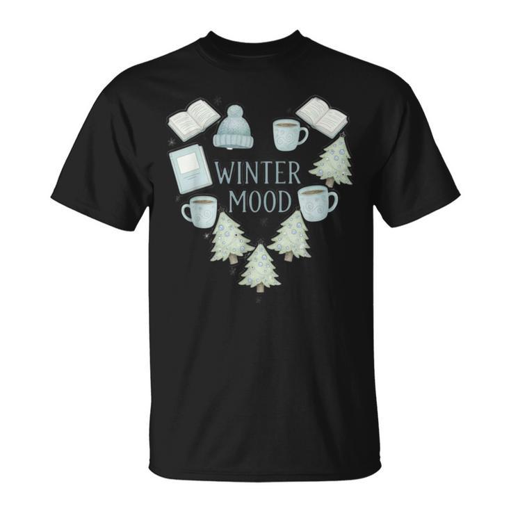 Big Winter Mood Book Lover's T-Shirt