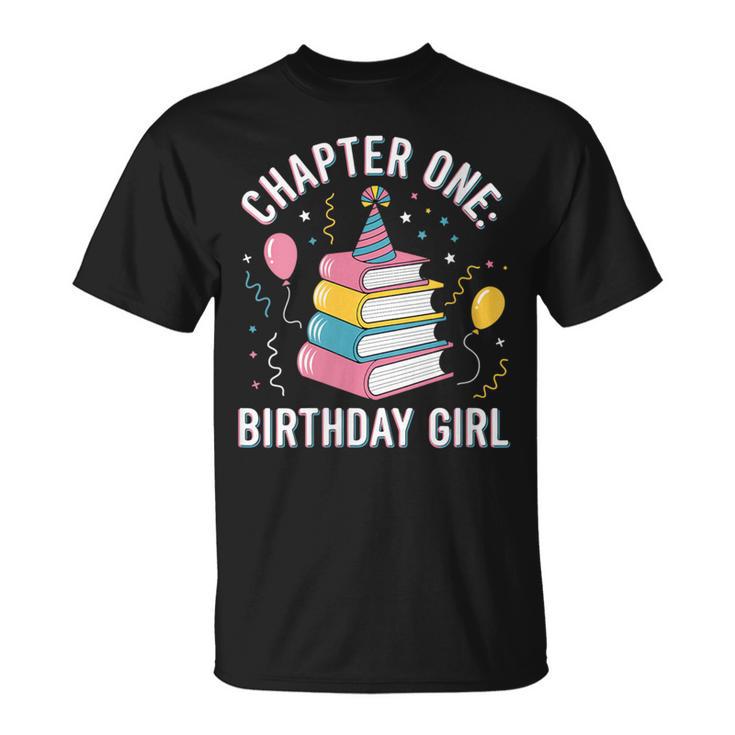 Birthday Girl Chapter One Book Themed T-Shirt
