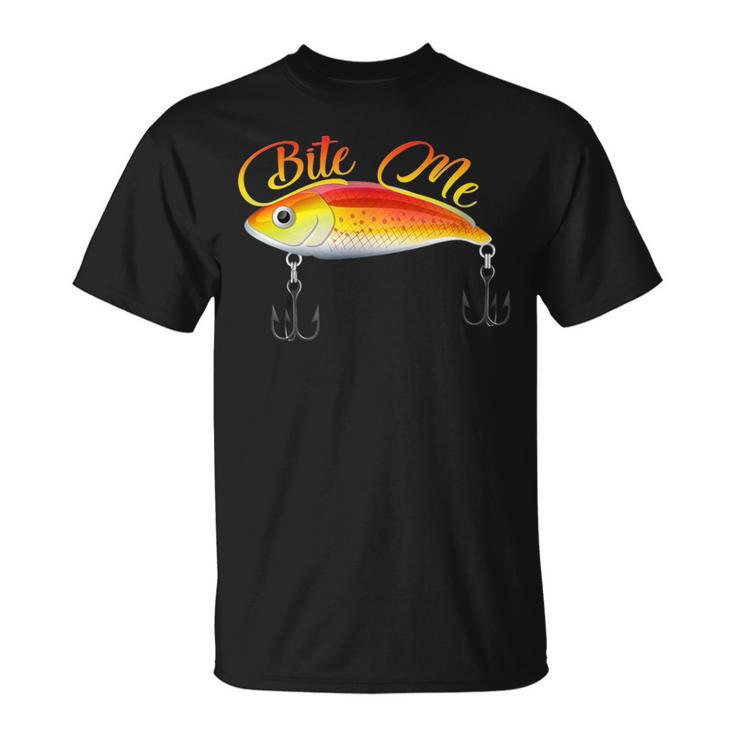 Bite Me 釣りルアー シャツ Tシャツ