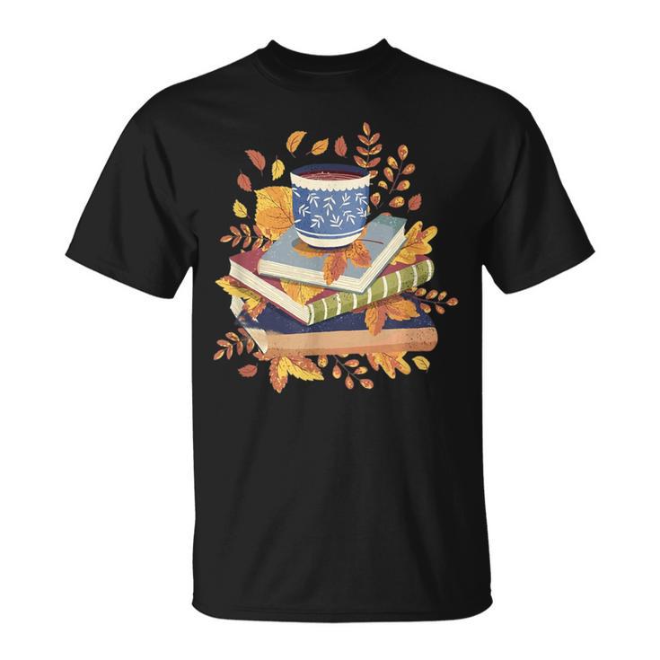 Book & Autumn Fall Lover Bookworm Hello Fall Bookish Reading T-Shirt Book & Autumn Fall Lover Bookworm Hello Fall Bookish Reading T-Shirt