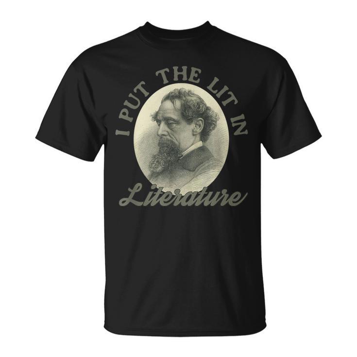 Book Club I Put The Lit In Literature Charles Dickens T-Shirt