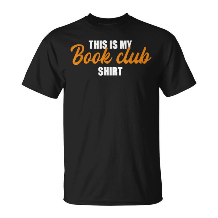 This Is My Book Club T-Shirt