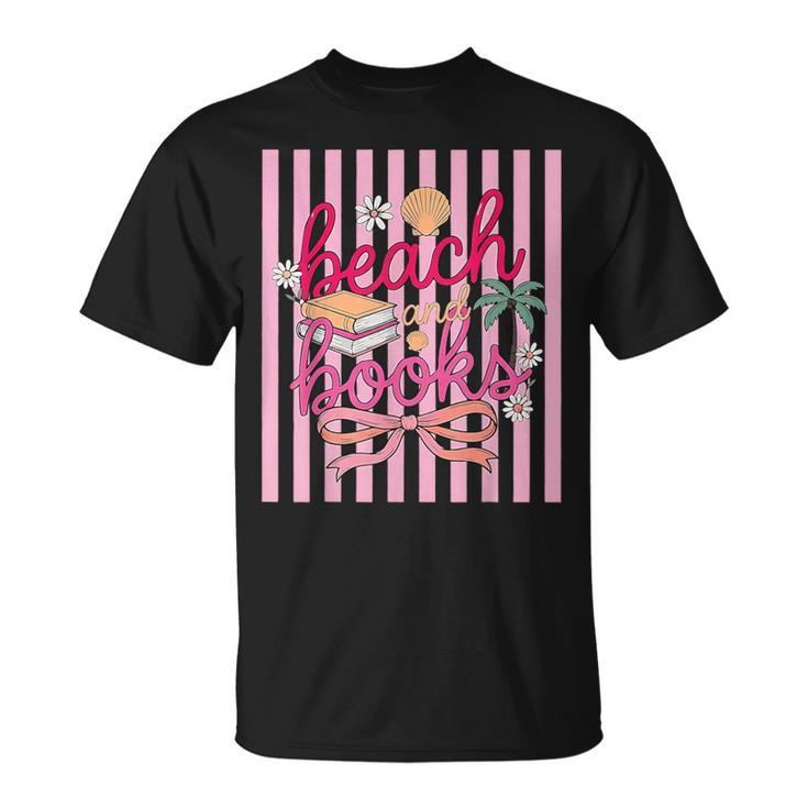 Book Girl Summer Beach Club Summer Reading T-Shirt