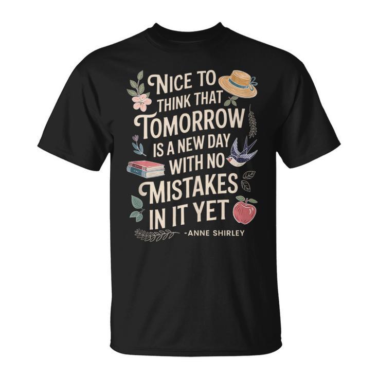 Book Lover Tomorrow Quote Anne Shirley T-Shirt