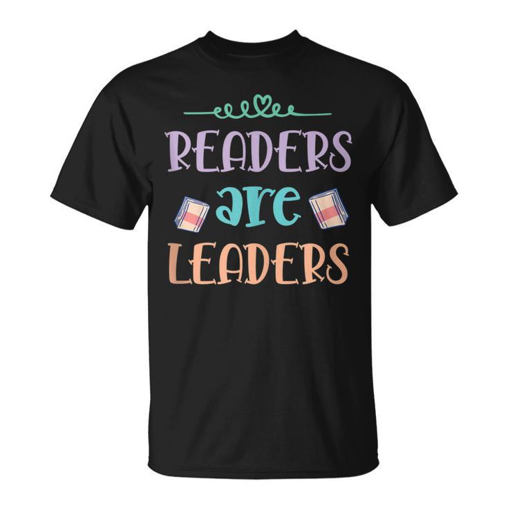Book Lovers Shirt Reading Lover Shirt Readers Are Leaders T-Shirt