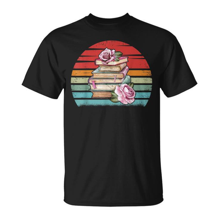 Book Reading Lover Bookworm Girls Shirt Librarian Vintage T-Shirt