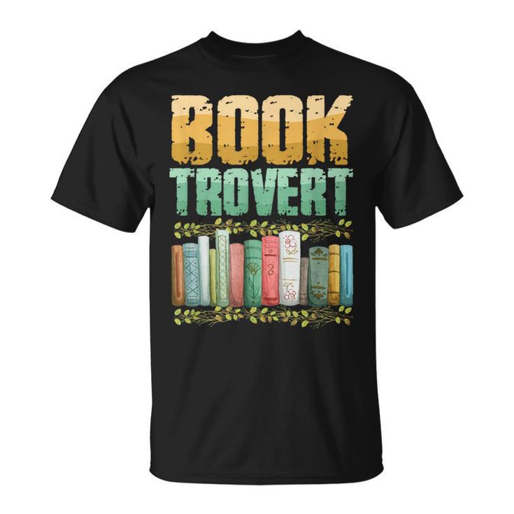 Book Trovert Introvert Reader T-Shirt