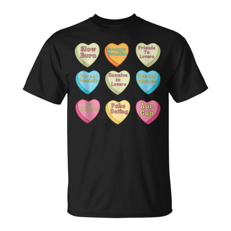 Bookish Romance Tropes Smut Reader Spicy Book Lover T-Shirt