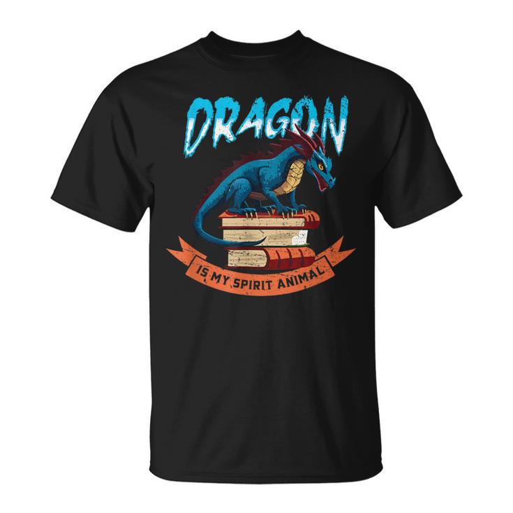 Booknerd Easily Distracted By Dragons And Books Dragon Lover T-Shirt