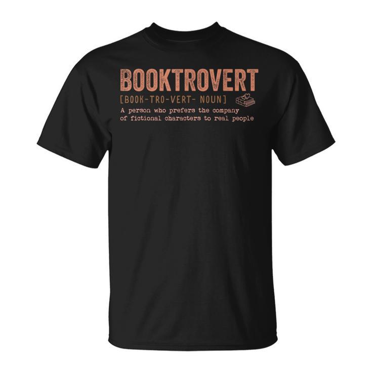 Booktrovert Definition T-Shirt