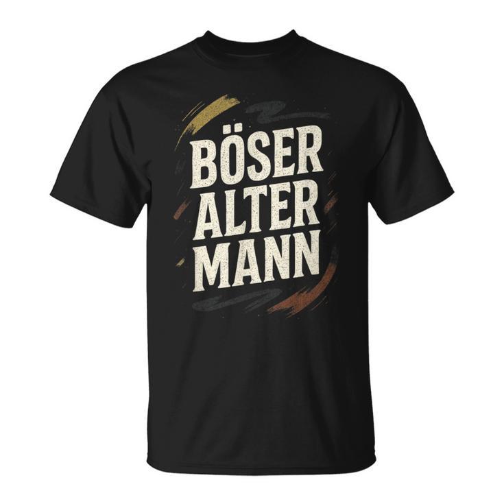 Böser Alter Mann Böser Humorchwarzer Humor T-Shirt