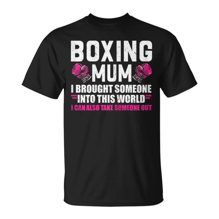 Boxeo Mum Boxeo Guantes Boxeo Boxeo Camiseta unisex