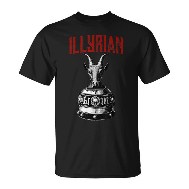 Casco De La Herencia Iliria Dekanderbeg Camiseta unisex