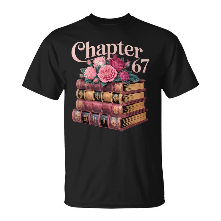Chapter 67 Floral Book Stack T-Shirt
