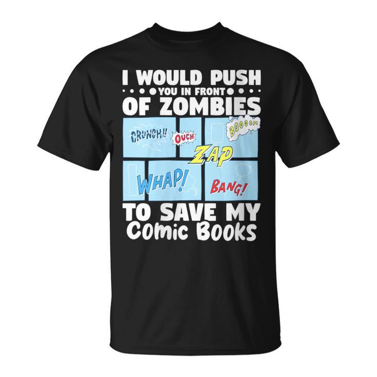 Comics Collecting Book Collector Guide Comics Lover T-Shirt