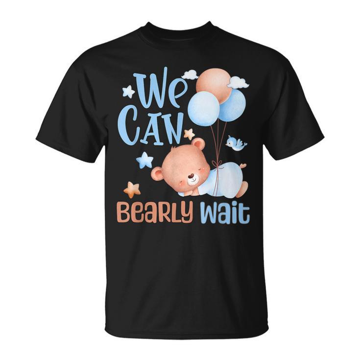 Cute We Can Bearly Wait For Gender Neutral ベビーシャワーパーティー Tシャツ