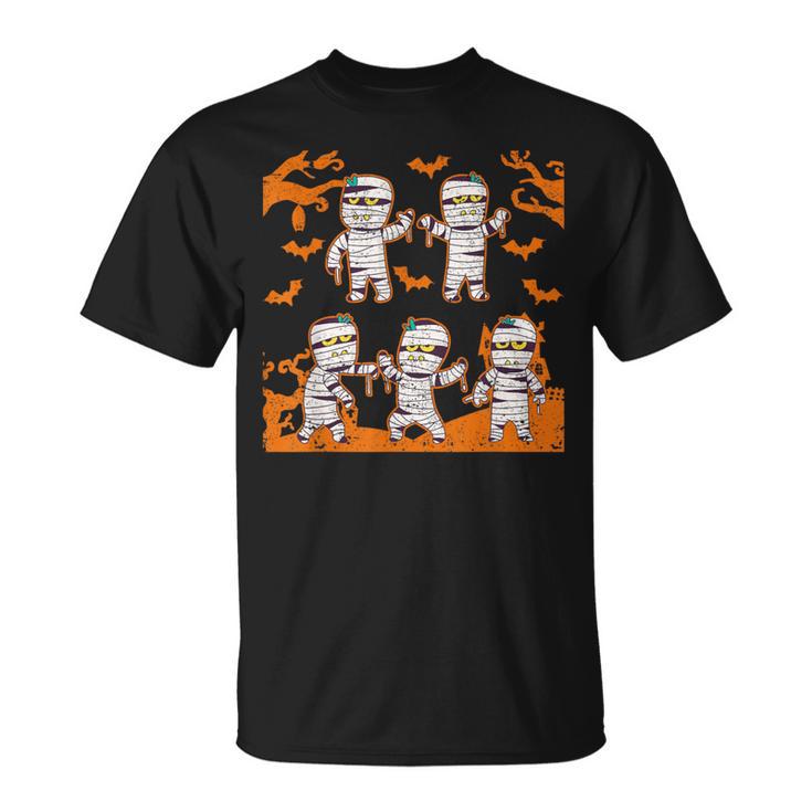 Dabbing Dancing Mummy ハロウィン ダブ ダンス ポーズ ミイラ Tシャツ