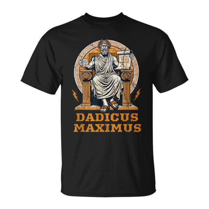 Dadicus Maximus Divertida Mitología Romana Día Del Padre Papá Broma Camiseta unisex
