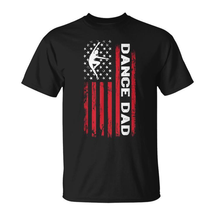 Dance Dad For Father's Day Us American Flag Dancer Mens T-Shirt