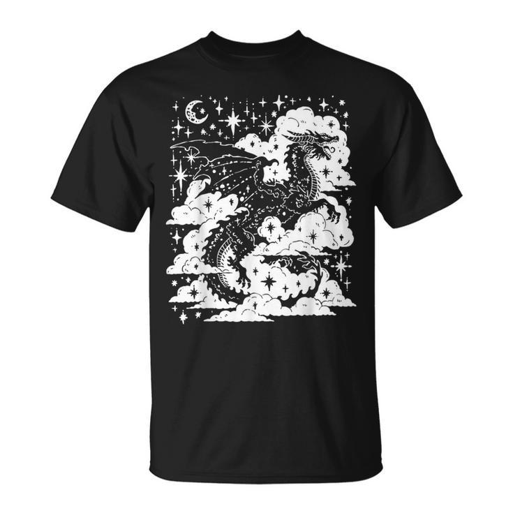 Dark Academia Fantasy Dragon Book Lover Bookish Goblincore T-Shirt