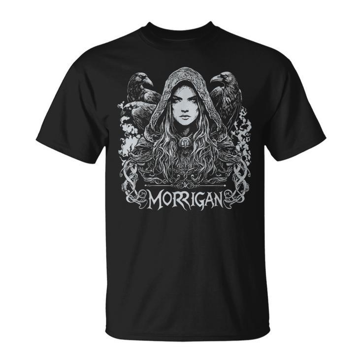 Dark Goddess The Morrigan ケルト女神 ダークペイガンレイヴン Tシャツ