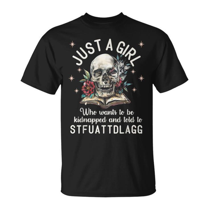 Dark Romance Smutt Book Merch STFUATTDLAGG Good Girl Trigger T-Shirt